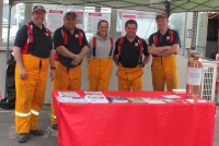 Eltham Fire Brigade handed out information about fire risks and fire plans.