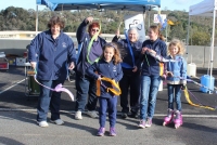 Eltham Girl Guides performed poi twirling, mini-facepainting and ribbon twirling.