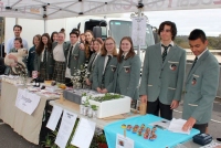 Students from Eltham College sold bliss balls, seedlings and skincare products.
